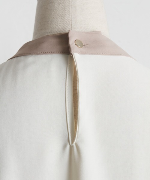 tocco closet(トッコ クローゼット)の「【ZOZO限定】ボウタイブラウス(シャツ/ブラウス・レディース・ブルー/アイボリー・M)」の7枚目の写真