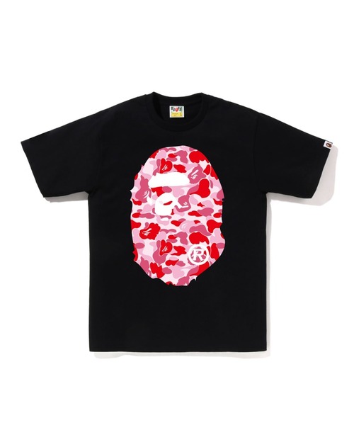 A BATHING APE(アベイシングエイプ)の「ABC CAMO BIG APE HEAD TEE(Tシャツ/カットソー・メンズ・ブラック×ブルー/ブラック×ピンク/ホワイト×ピンク/ホワイト×ブルー/ブラック×グリーン/ホワイト×グリーン・X-LARGE/MEDIUM/XX-LARGE/LARGE/SMALL/XXX-LARGE)」の6枚目の写真
