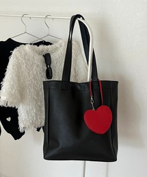 ハートミニポーチ付きトートバッグ