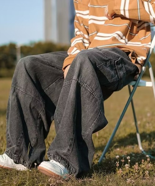 VIBGYOR(ヴィブジョー)の「デニムカーゴパンツ(BL)(カーゴパンツ・メンズ・ブラック/ブルー・LARGE/MEDIUM)」の6枚目の写真