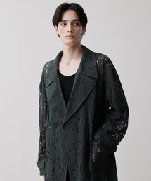 CLEL（クレイル）の「【CLEL】Loose Cord Lace Long Chester Coat/ルーズコードレース ロングチェスターコート（チェスターコート）」
