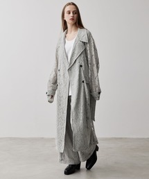 CLEL（クレイル）の「【CLEL】Loose Cord Lace Long Chester Coat/ルーズコードレース ロングチェスターコート（チェスターコート）」