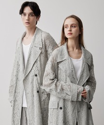 CLEL（クレイル）の「【CLEL】Loose Cord Lace Long Chester Coat ルーズコードレース ロングチェスターコート（チェスターコート）」