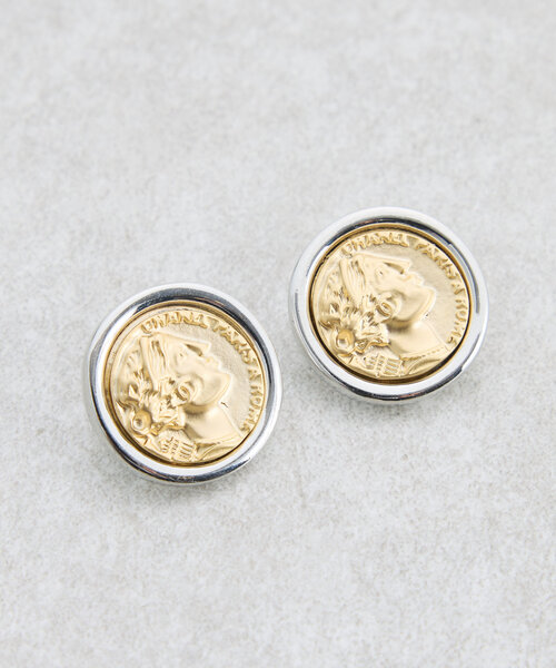 BEARDSLEY（ビアズリー）の「コインピアス（ピアス（両耳用）・レディース・ゴールド・FREE）」の4枚目の写真