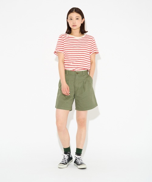 Levi's(リーバイス)の「Levi's/リーバイス PLEATED トラウザー ショートパンツ グリーン DEEP LICHEN(その他パンツ・レディース・グリーン・23inch/24inch/25inch/26inch/27inch/28inch)」の22枚目の写真