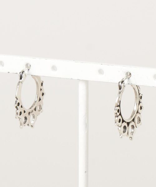 925 SILVER ACC】エスニックフープピアスSV925(OG)（ピアス（両耳用