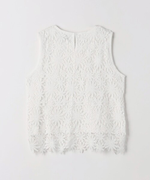 green label relaxing(グリーンレーベルリラクシング)の「レース ドッキング プルオーバー カットソー -吸水速乾-(Tシャツ/カットソー・レディース・ブラック/オフホワイト・FREE)」の14枚目の写真