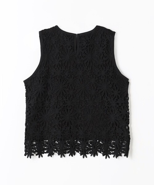 green label relaxing(グリーンレーベルリラクシング)の「レース ドッキング プルオーバー カットソー -吸水速乾-(Tシャツ/カットソー・レディース・ブラック/オフホワイト・FREE)」の18枚目の写真