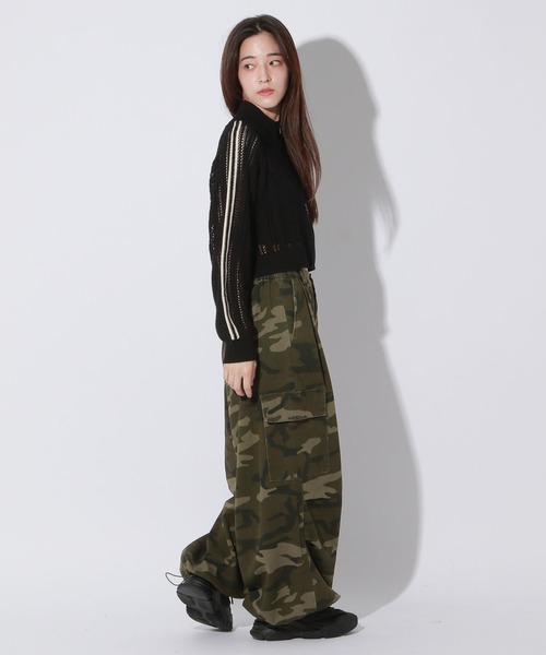 Anui(アニュイ)の「【UNISEX/3サイズ展開】ワイドパラシュートパンツ2(カーゴパンツ・レディース・アーミー・SMALL/MEDIUM/LARGE)」の10枚目の写真