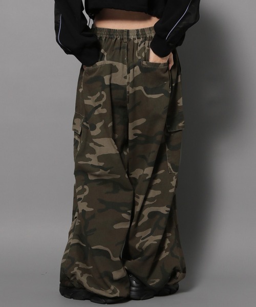 Anui(アニュイ)の「【UNISEX/3サイズ展開】ワイドパラシュートパンツ2(カーゴパンツ・レディース・アーミー・SMALL/MEDIUM/LARGE)」の19枚目の写真