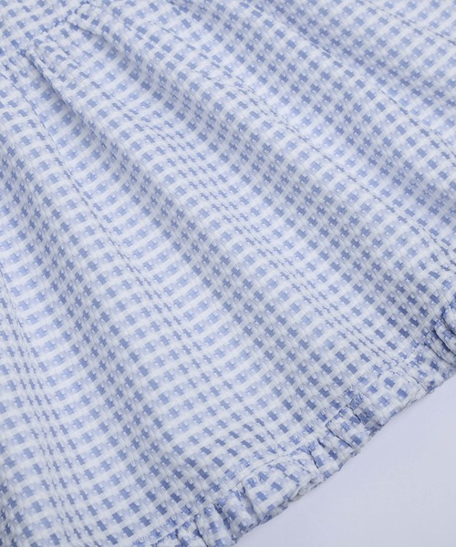 AMELY(エミリー)の「ぽわん袖ギンガムチェックトップス(Tシャツ/カットソー・レディース・イエロー/ピンク/ブルー/ブラック/パープル・フリー)」の20枚目の写真