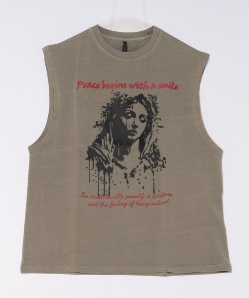 INASTUDIOS ZOO（イーナストゥディオスズー）の「「INASTUDIOS SELECT」ピグメント ノースリーブ（Tシャツ/カットソー・メンズ・ブラウン系その他2/ブラック系その他/ブラック/モカ/ブラック系その他2/ブラウン系その他・LARGE/X-LARGE/MEDIUM）」の9枚目の写真