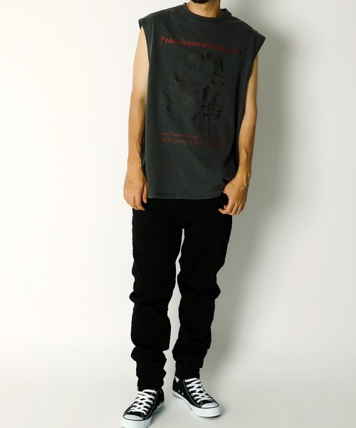 INASTUDIOS ZOO（イーナストゥディオスズー）の「「INASTUDIOS SELECT」ピグメント ノースリーブ（Tシャツ/カットソー・メンズ・ブラウン系その他2/ブラック系その他/ブラック/モカ/ブラック系その他2/ブラウン系その他・LARGE/X-LARGE/MEDIUM）」の21枚目の写真