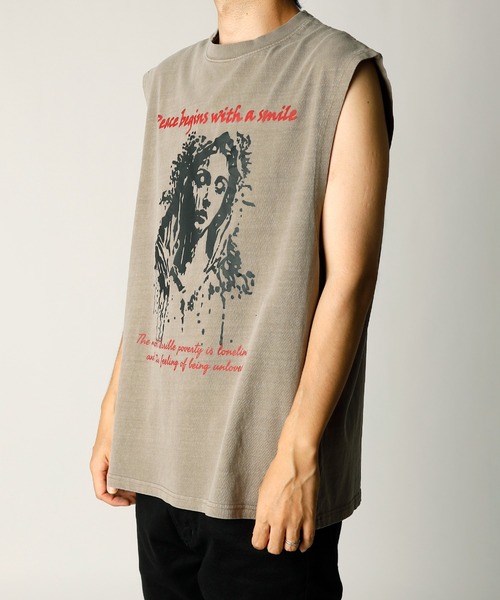 INASTUDIOS ZOO（イーナストゥディオスズー）の「「INASTUDIOS SELECT」ピグメント ノースリーブ（Tシャツ/カットソー・メンズ・ブラウン系その他2/ブラック系その他/ブラック/モカ/ブラック系その他2/ブラウン系その他・LARGE/X-LARGE/MEDIUM）」の16枚目の写真