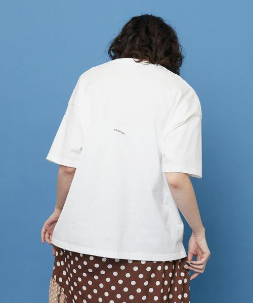 FRAPBOIS（フラボア）の「テイストペラT（Tシャツ/カットソー・レディース・サックスブルー/ブラック/ホワイト・1/2）」の5枚目の写真