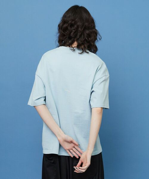 FRAPBOIS（フラボア）の「テイストペラT（Tシャツ/カットソー・レディース・サックスブルー/ブラック/ホワイト・1/2）」の9枚目の写真