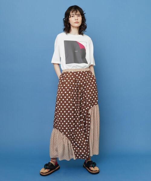 FRAPBOIS（フラボア）の「テイストペラT（Tシャツ/カットソー・レディース・サックスブルー/ブラック/ホワイト・1/2）」の16枚目の写真