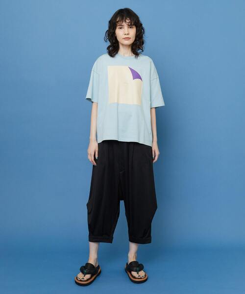 FRAPBOIS（フラボア）の「テイストペラT（Tシャツ/カットソー・レディース・サックスブルー/ブラック/ホワイト・1/2）」の19枚目の写真