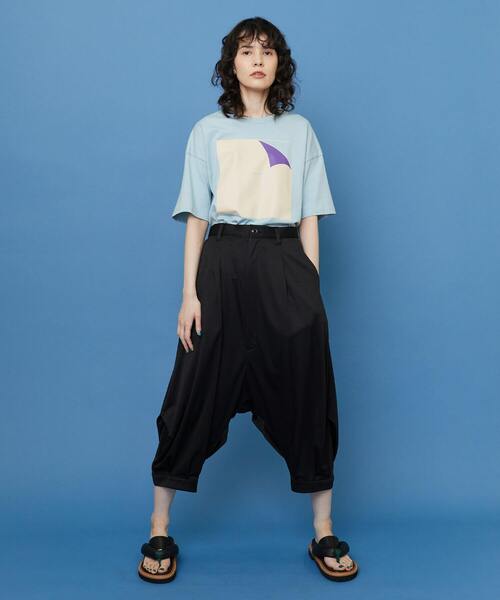 FRAPBOIS（フラボア）の「テイストペラT（Tシャツ/カットソー・レディース・サックスブルー/ブラック/ホワイト・1/2）」の22枚目の写真