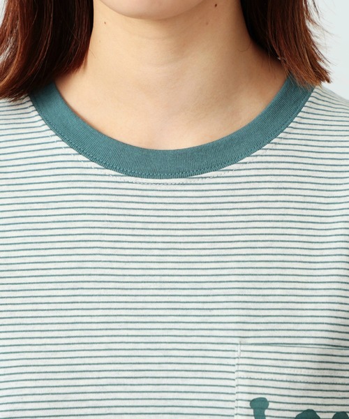 Lee(リー)の「Lee/リー ポケットLeeロゴ ショートスリーブTシャツ(Tシャツ/カットソー・レディース・チャコール/オレンジ/ベージュ/ホワイト/ホワイト×ブラック/ブルー・SMALL/MEDIUM/LARGE/X-LARGE)」の10枚目の写真