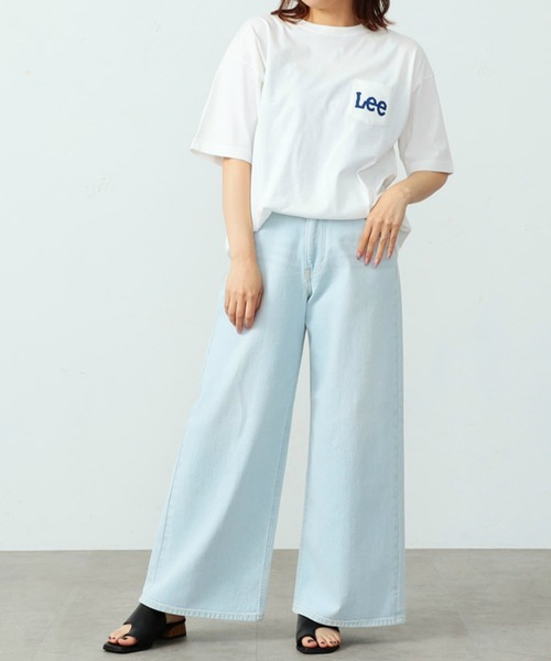 Lee(リー)の「Lee/リー ポケットLeeロゴ ショートスリーブTシャツ(Tシャツ/カットソー・レディース・チャコール/オレンジ/ベージュ/ホワイト/ホワイト×ブラック/ブルー・SMALL/MEDIUM/LARGE/X-LARGE)」の15枚目の写真