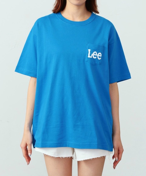 Lee(リー)の「Lee/リー ポケットLeeロゴ ショートスリーブTシャツ(Tシャツ/カットソー・レディース・チャコール/オレンジ/ベージュ/ホワイト/ホワイト×ブラック/ブルー・SMALL/MEDIUM/LARGE/X-LARGE)」の22枚目の写真