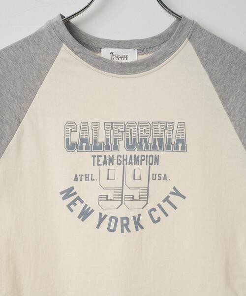セール】CALIFORNIAロゴラグランTシャツ（Tシャツ/カットソー