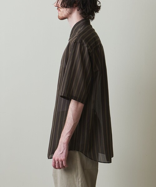 ＜Steven Alan＞ T/C ダークストライプ レギュラーカラー シャツ Steven Alan（スティーブンアラン）の「＜Steven Alan＞ T/C