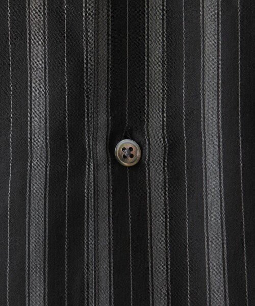 Steven Alan(スティーブンアラン)の「<Steven Alan> T/C ダークストライプ レギュラーカラー ショートスリーブ シャツ -A-LINE LOOSE CASUAL(シャツ/ブラウス・メンズ・ダークブラウン/ブラック・S/M/L/XL)」の17枚目の写真