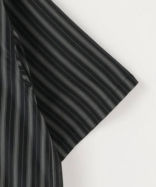 Steven Alan(スティーブンアラン)の「<Steven Alan> T/C ダークストライプ レギュラーカラー ショートスリーブ シャツ -A-LINE LOOSE CASUAL(シャツ/ブラウス・メンズ・ダークブラウン/ブラック・S/M/L/XL)」の9枚目の写真