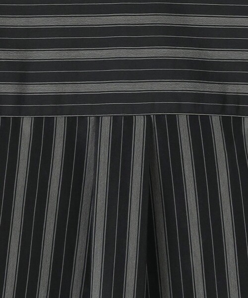 Steven Alan(スティーブンアラン)の「<Steven Alan> T/C ダークストライプ レギュラーカラー ショートスリーブ シャツ -A-LINE LOOSE CASUAL(シャツ/ブラウス・メンズ・ダークブラウン/ブラック・S/M/L/XL)」の11枚目の写真