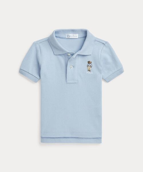 Polo ベア コットン メッシュ ポロシャツ