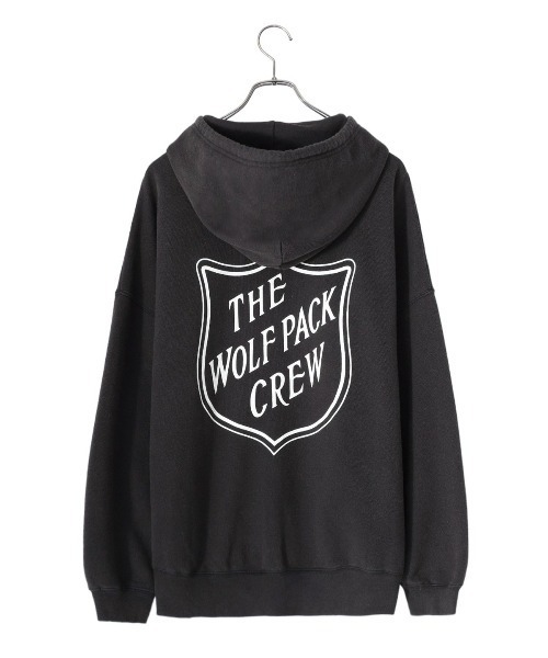 WP（ダブリューピー）の「WP / ダブリューピー：EMBLEM ZIP PARKA FADED：WP12-ZPK12[WAX]（パーカー・メンズ・ブラック・XL/L/M）」の4枚目の写真