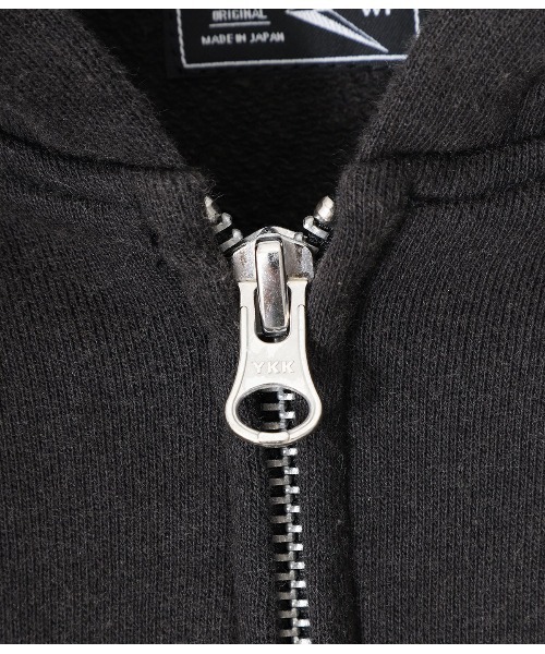 WP（ダブリューピー）の「WP / ダブリューピー：EMBLEM ZIP PARKA FADED：WP12-ZPK12[WAX]（パーカー・メンズ・ブラック・XL/L/M）」の5枚目の写真