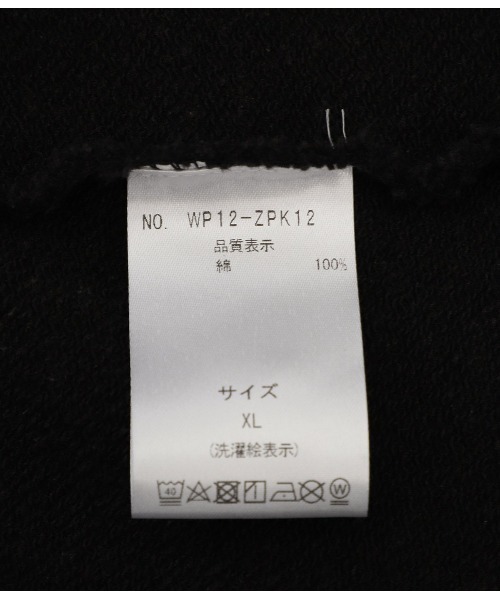 WP（ダブリューピー）の「WP / ダブリューピー：EMBLEM ZIP PARKA FADED：WP12-ZPK12[WAX]（パーカー・メンズ・ブラック・XL/L/M）」の10枚目の写真