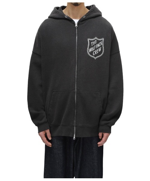 WP（ダブリューピー）の「WP / ダブリューピー：EMBLEM ZIP PARKA FADED：WP12-ZPK12[WAX]（パーカー・メンズ・ブラック・XL/L/M）」の11枚目の写真