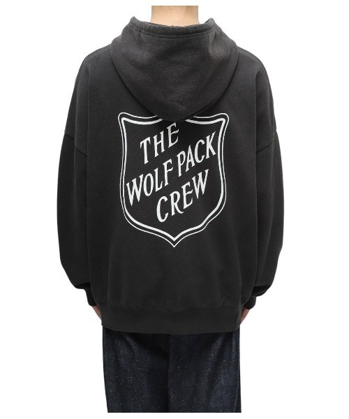 WP（ダブリューピー）の「WP / ダブリューピー：EMBLEM ZIP PARKA FADED：WP12-ZPK12[WAX]（パーカー・メンズ・ブラック・XL/L/M）」の13枚目の写真