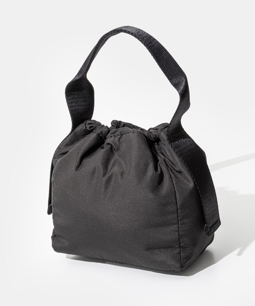 GANNI★ガニー ドローストリングポーチバッグ ブラック 鞄 GANNI TECH POUCH ガニー テック ポーチ（ポーチ）｜GANNI