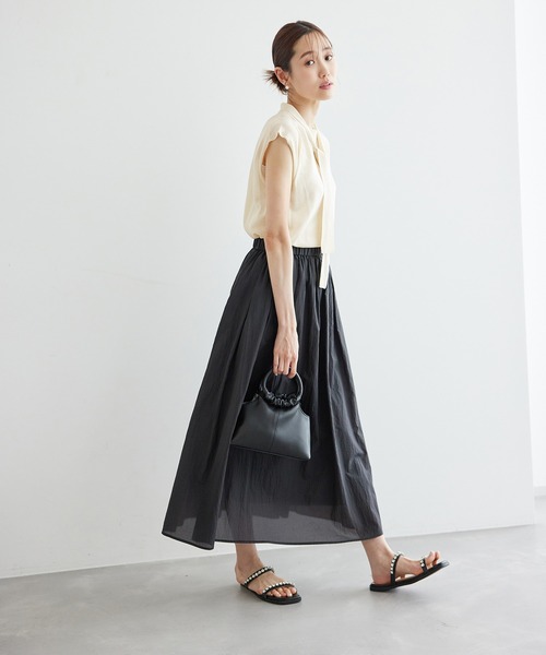 ROPE' PICNIC（ロペピクニック）の「ラメボウタイシアーニットプルオーバー（ニット/セーター・レディース・キナリ/キャメル/ブラック・38）」の12枚目の写真