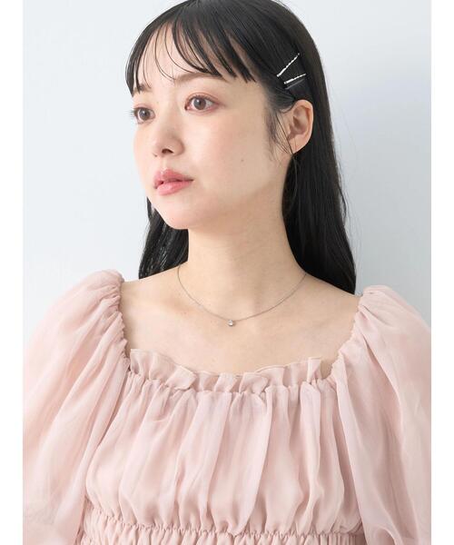 earth music&ecology（アースミュージックアンドエコロジー）の「パフスリーブシャーリングブラウス（シャツ/ブラウス・レディース・ブラック/アイボリー/ピンクベージュ・FREE）」の15枚目の写真