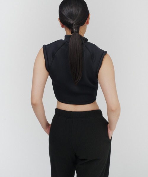 THINGS THAT MATTER(シングス ザット マター)の「CARDBOARD KNIT SWIM JACKET / カードボードニットスイムジャケット(水着・レディース・ブラック×ホワイト/アイボリー/ブラック・FREE)」の12枚目の写真