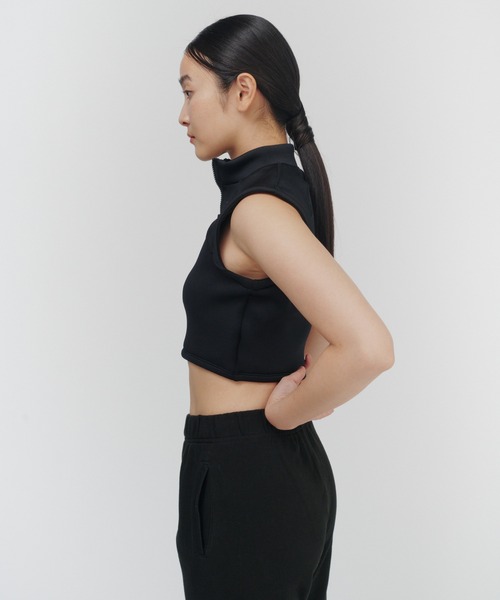 THINGS THAT MATTER(シングス ザット マター)の「CARDBOARD KNIT SWIM JACKET / カードボードニットスイムジャケット(水着・レディース・ブラック×ホワイト/アイボリー/ブラック・FREE)」の11枚目の写真