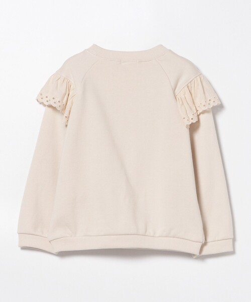 BEAMS mini（ビームスミニ）の「BEAMS mini / レースフリル スウェット 2024FW（90～150cm）（スウェット・キッズ・ホワイト系その他5/ブラウン系その他4・90/100/110/120/130/140/150）」の16枚目の写真