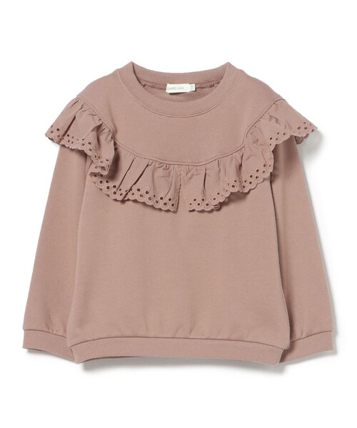 BEAMS mini（ビームスミニ）の「BEAMS mini / レースフリル スウェット 2024FW（90～150cm）（スウェット・キッズ・ホワイト系その他5/ブラウン系その他4・90/100/110/120/130/140/150）」の18枚目の写真