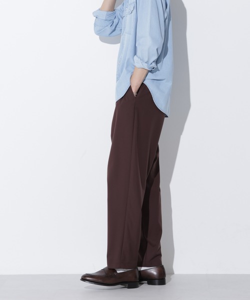 Apo(s)ture(アポスチャー)の「JOHAN-001/TRテーパードパンツ(スラックス・メンズ・ブラウン/グレー/ブラック/ベージュ・XS/S/M/L/XL)」の18枚目の写真