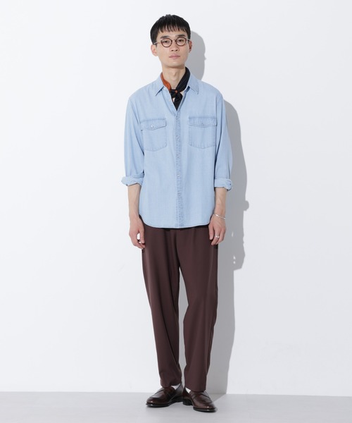 Apo(s)ture(アポスチャー)の「JOHAN-001/TRテーパードパンツ(スラックス・メンズ・ブラウン/グレー/ブラック/ベージュ・XS/S/M/L/XL)」の19枚目の写真