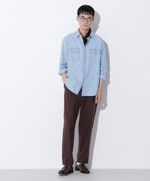 Apo(s)ture(アポスチャー)の「JOHAN-001/TRテーパードパンツ(スラックス・メンズ・ブラウン/グレー/ブラック/ベージュ・XS/S/M/L/XL)」の21枚目の写真