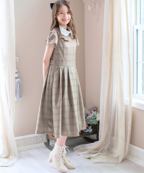 Catherine Cottage（キャサリンコテージ）の「レースアップヒールブーツ（6cmヒール）（ブーツ・キッズ・ブラック/ベージュ・24/23/25）」の6枚目の写真