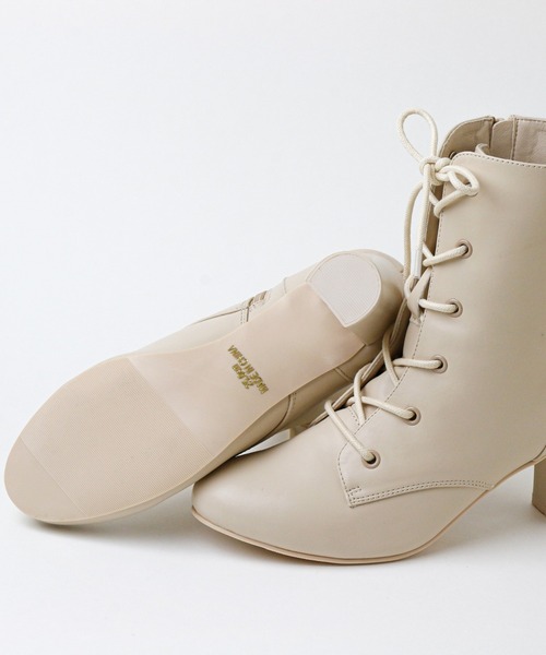 Catherine Cottage（キャサリンコテージ）の「レースアップヒールブーツ（6cmヒール）（ブーツ・キッズ・ブラック/ベージュ・24/23/25）」の11枚目の写真