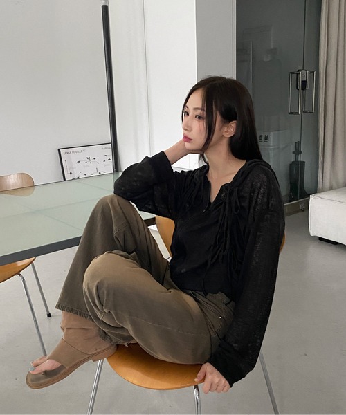 by muni:r(バイ ムニール)の「ヴィンテージイエローデニムパンツ(デニムパンツ・レディース・ブラウン・MEDIUM/SMALL)」の16枚目の写真